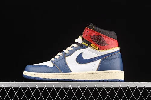 All categories Air Jordan Jordan series basketball shoes Air Jordan 1 High pure original version Air Jordan 1 x Union AJ1 Joe 1 limited joint four-color deconstruction splicing basketball shoes BV1300-146
